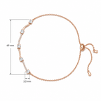 Crystal Curve Adjustable Bracelet