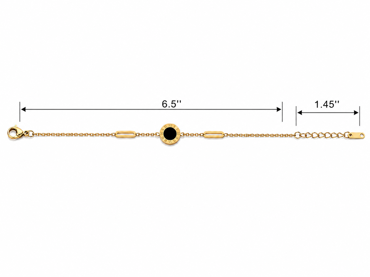 Steel Roman Number Bracelet
